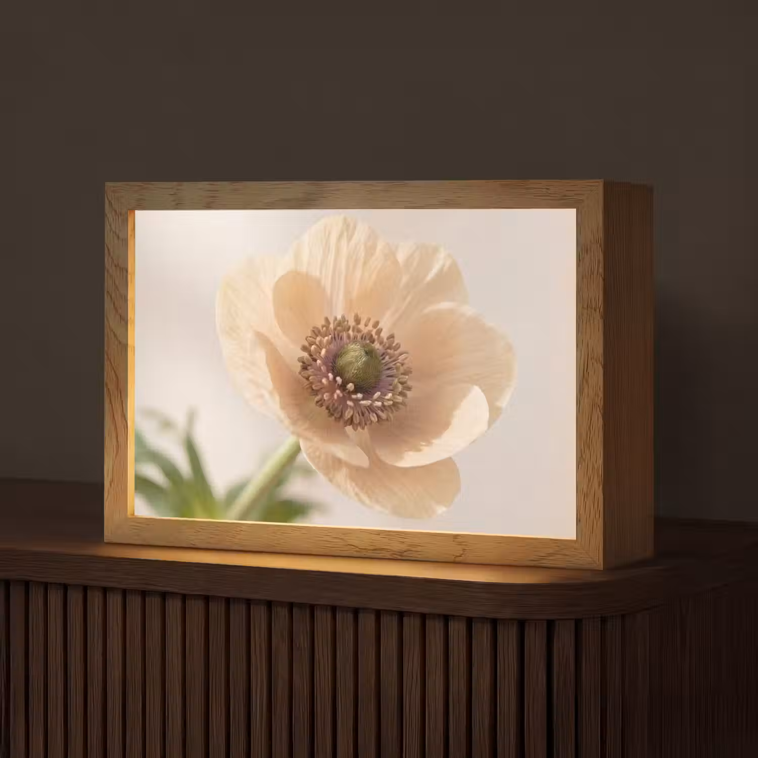 Bloem - Minimalistisch - Groen Light Box met kabel (Tafellamp) klein -z3d_website