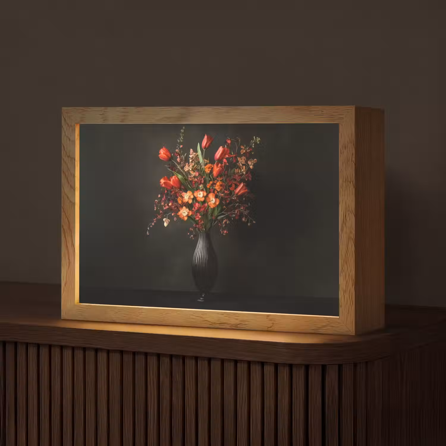 Bloemen - Takken - Boeket Light Box met kabel (Tafellamp) klein -z3d_website