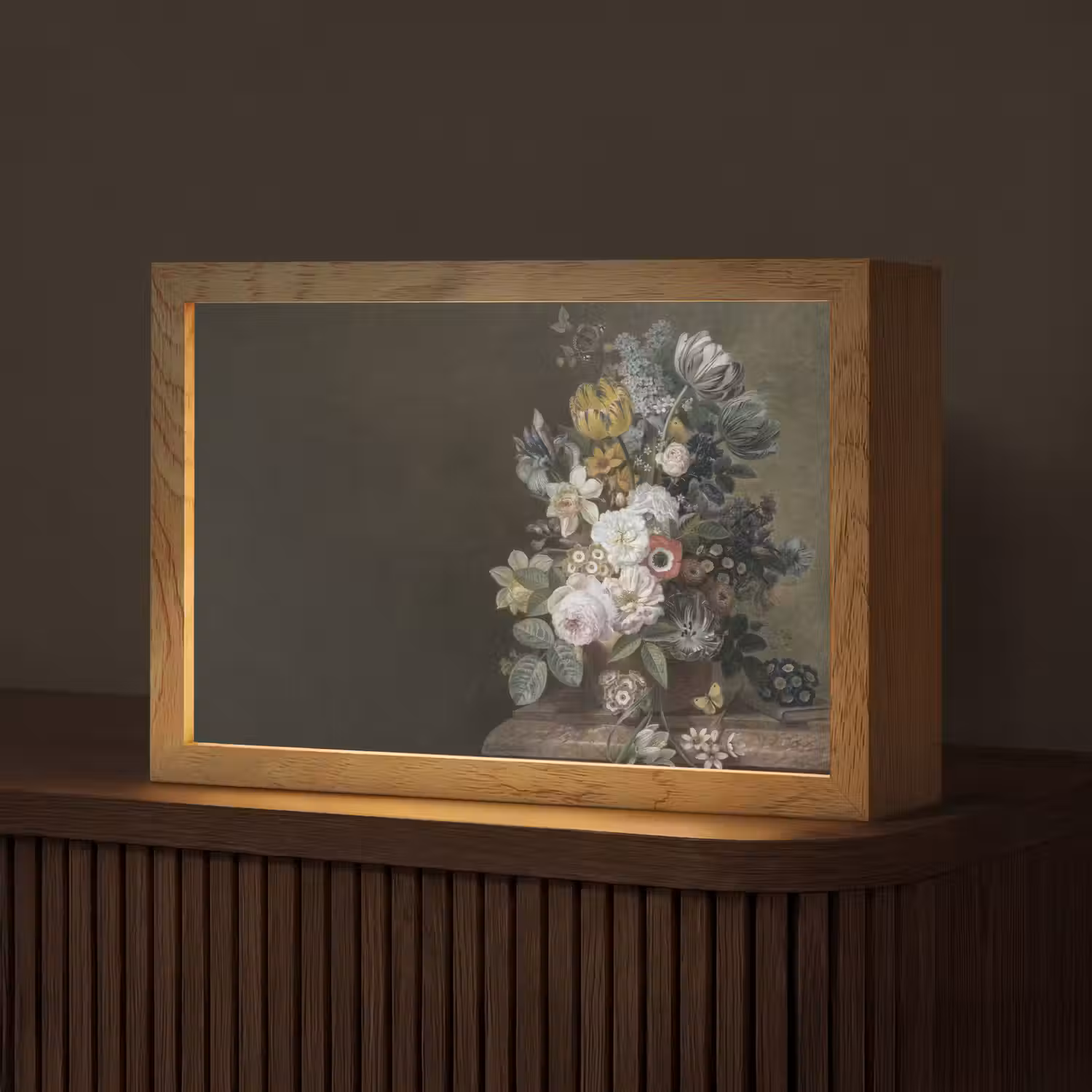 Bloemen - Eelke Jelles Eelkema - Oude meesters Light Box met kabel (Tafellamp) klein -z3d_website