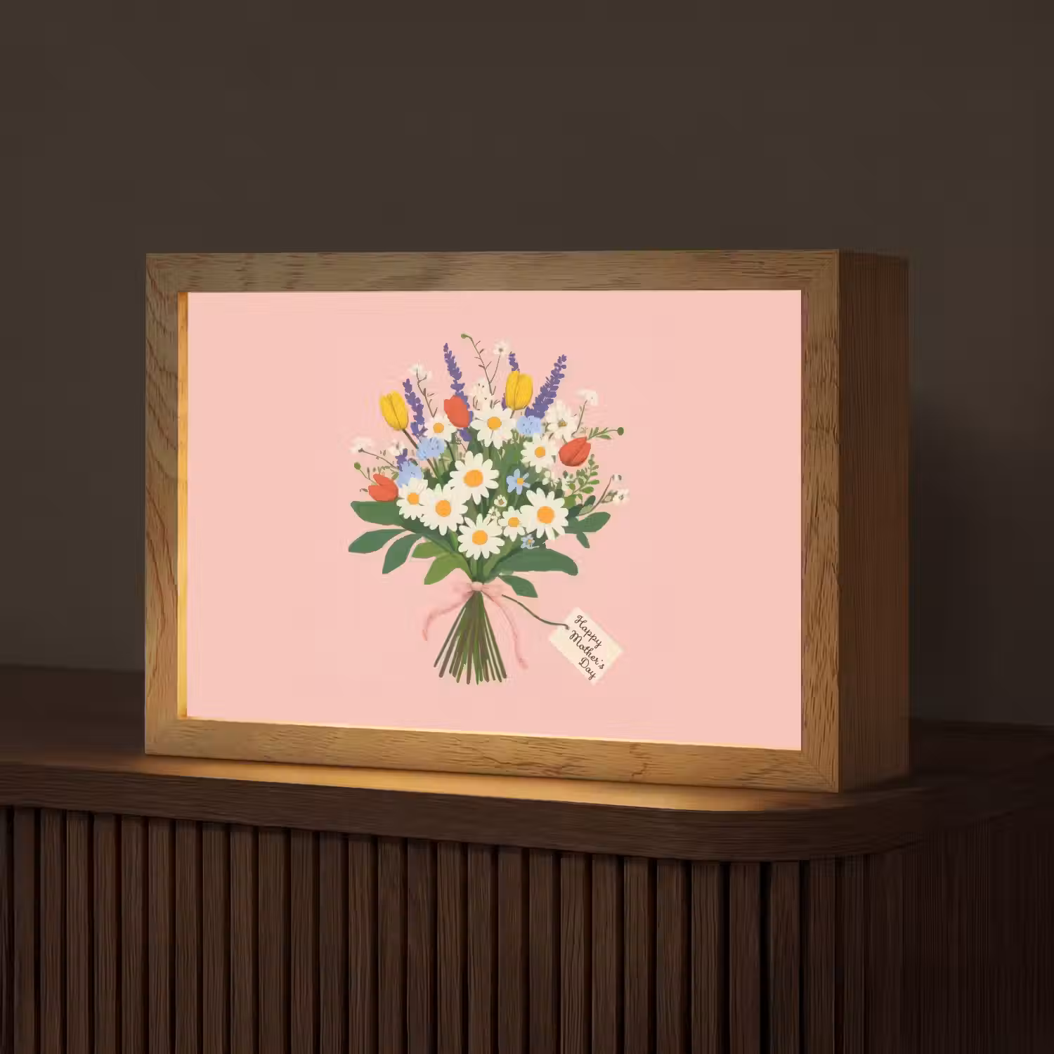 Bloemen - Lint - Kaartje Light Box met kabel (Tafellamp) klein -z3d_website