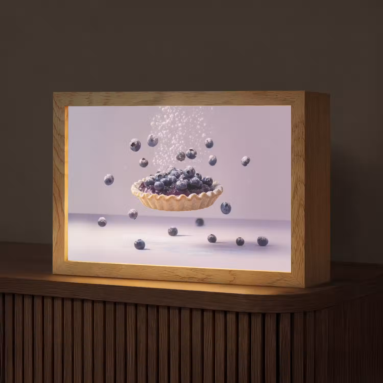 Eten - Taart - Bessen - Blauw Light Box met kabel (Tafellamp) klein -z3d_website