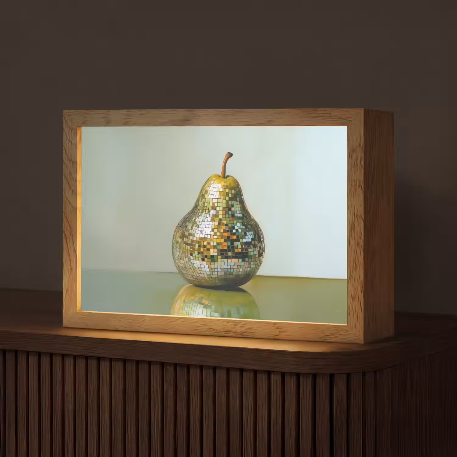 Fruit - Disco - Art - Glitter Light Box met kabel (Tafellamp) klein -z3d_website