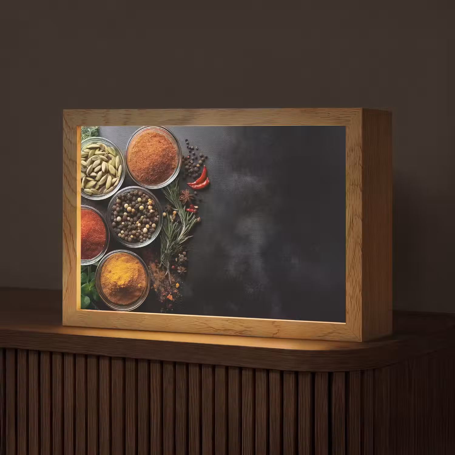 Glazen - Bakjes - Blaadjes - Kruiden Light Box met kabel (Tafellamp) klein -z3d_website