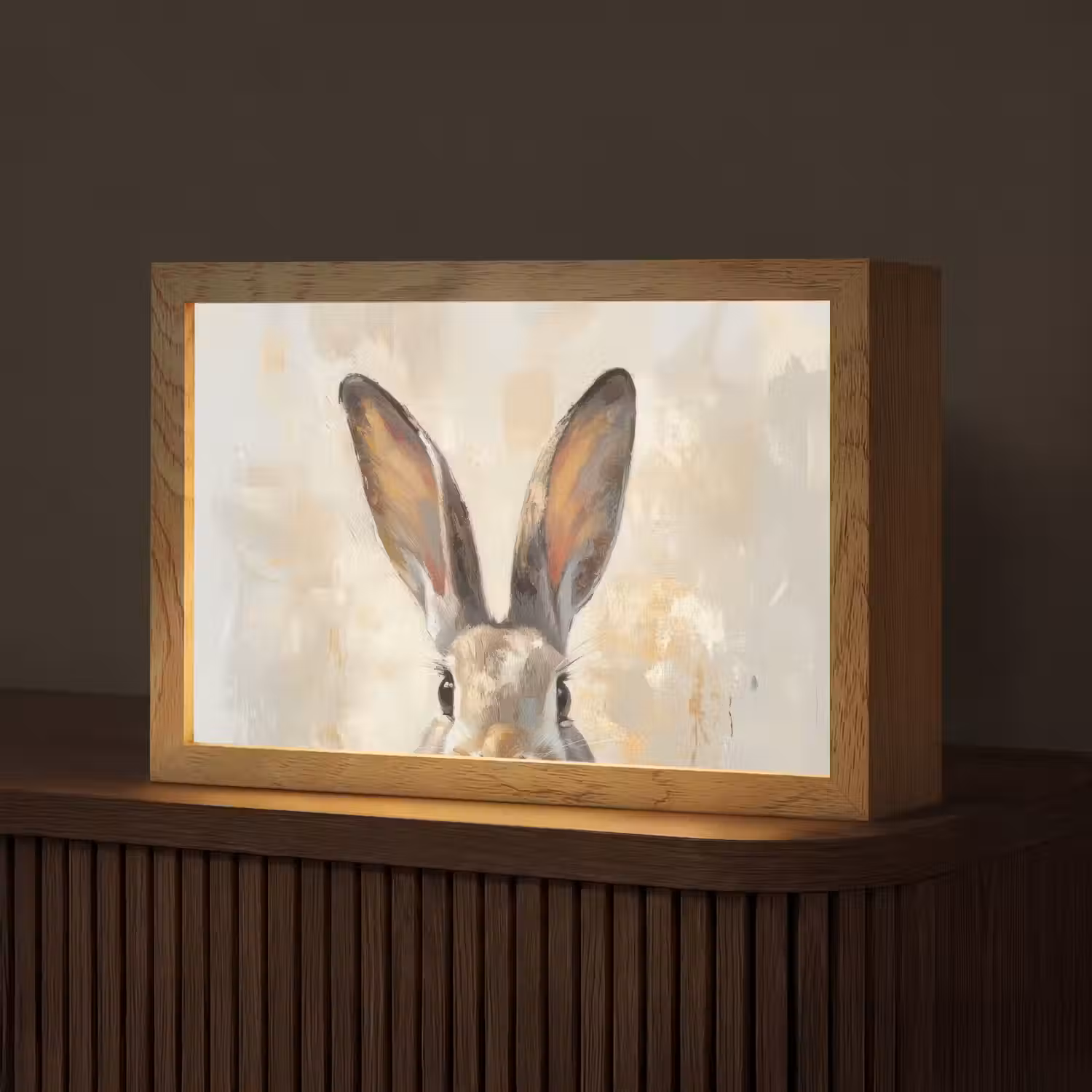 Haas - Oren - Bruin Light Box met kabel (Tafellamp) klein -z3d_website