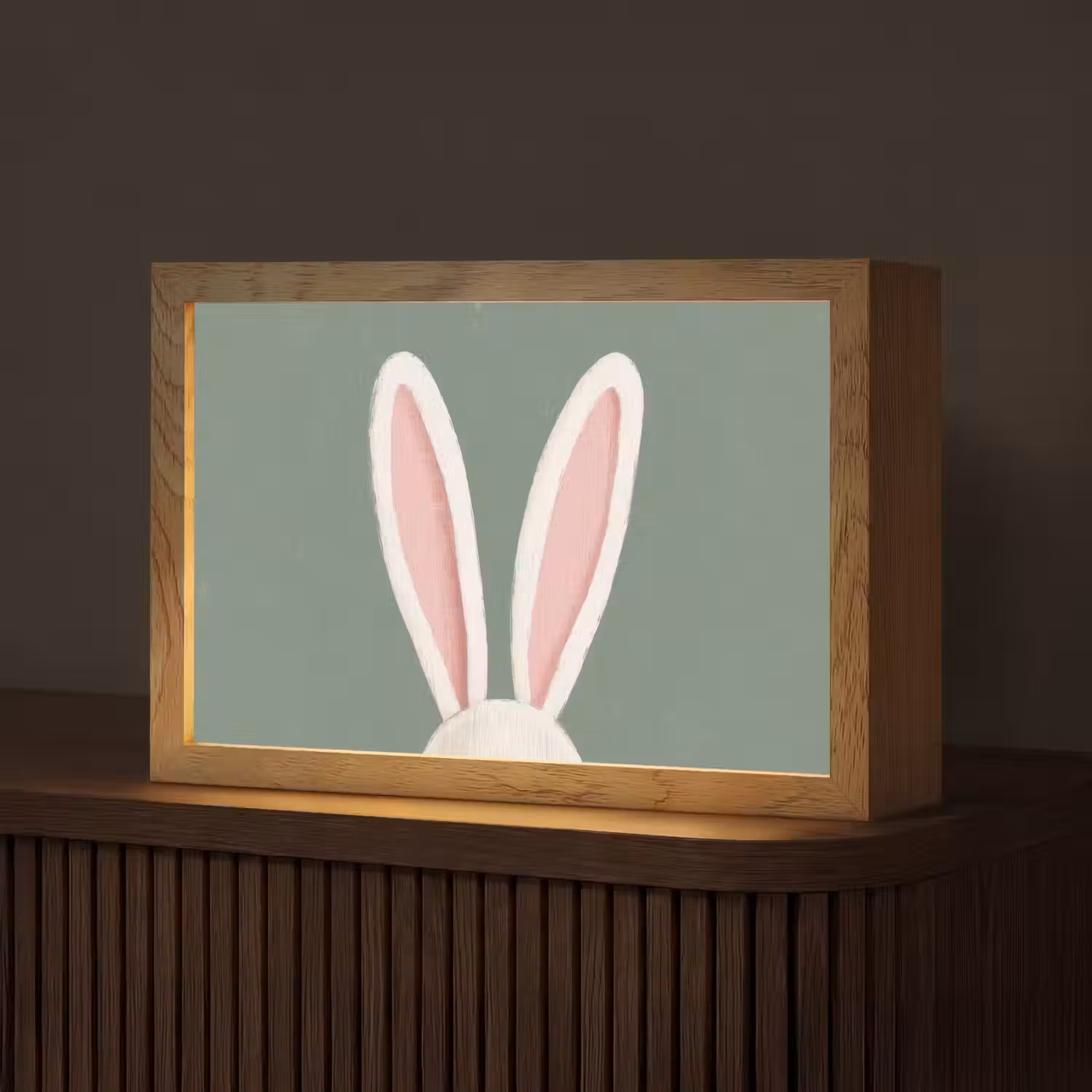 Hazen - Oren - Roze Light Box met kabel (Tafellamp) klein -z3d_website