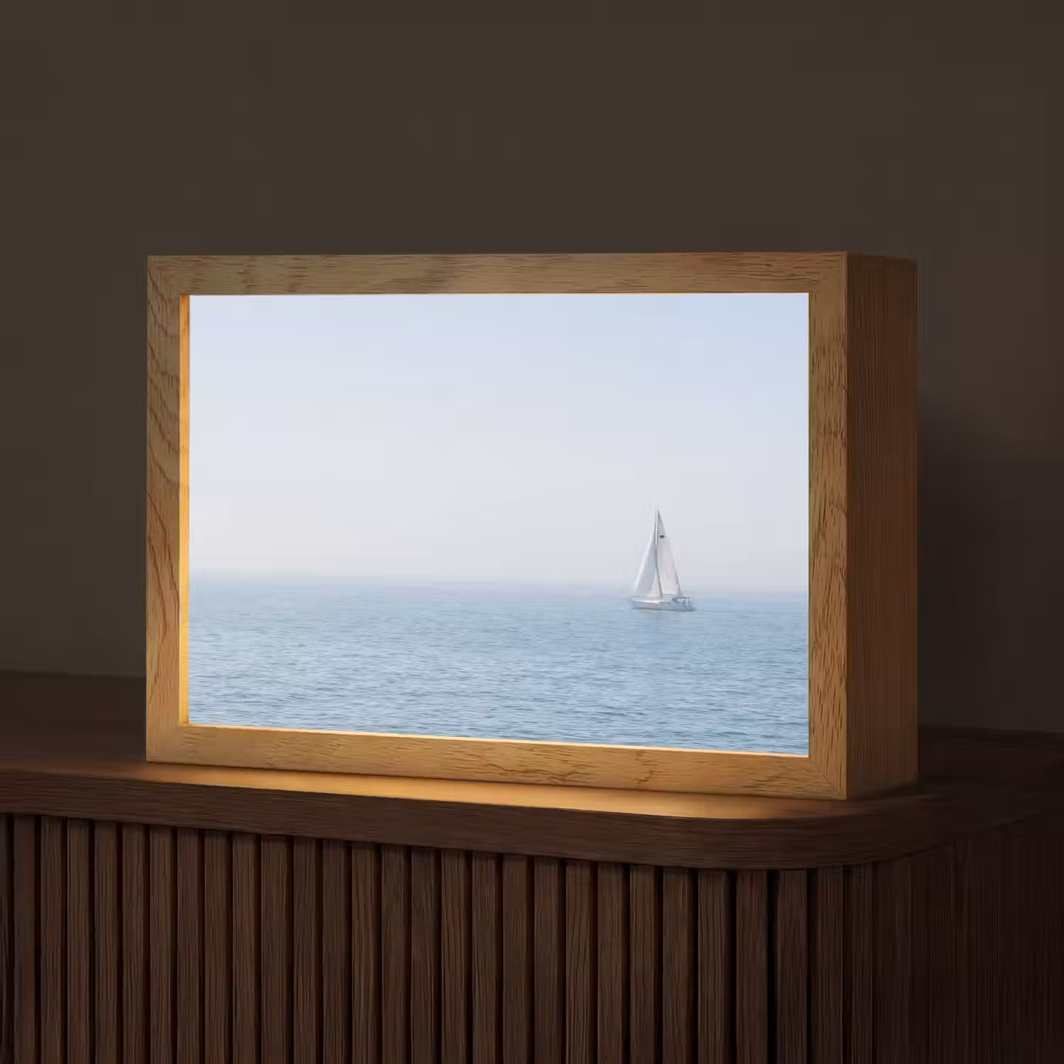 Horizon - Zeilboot - Zee Light Box met kabel (Tafellamp) klein -z3d_website