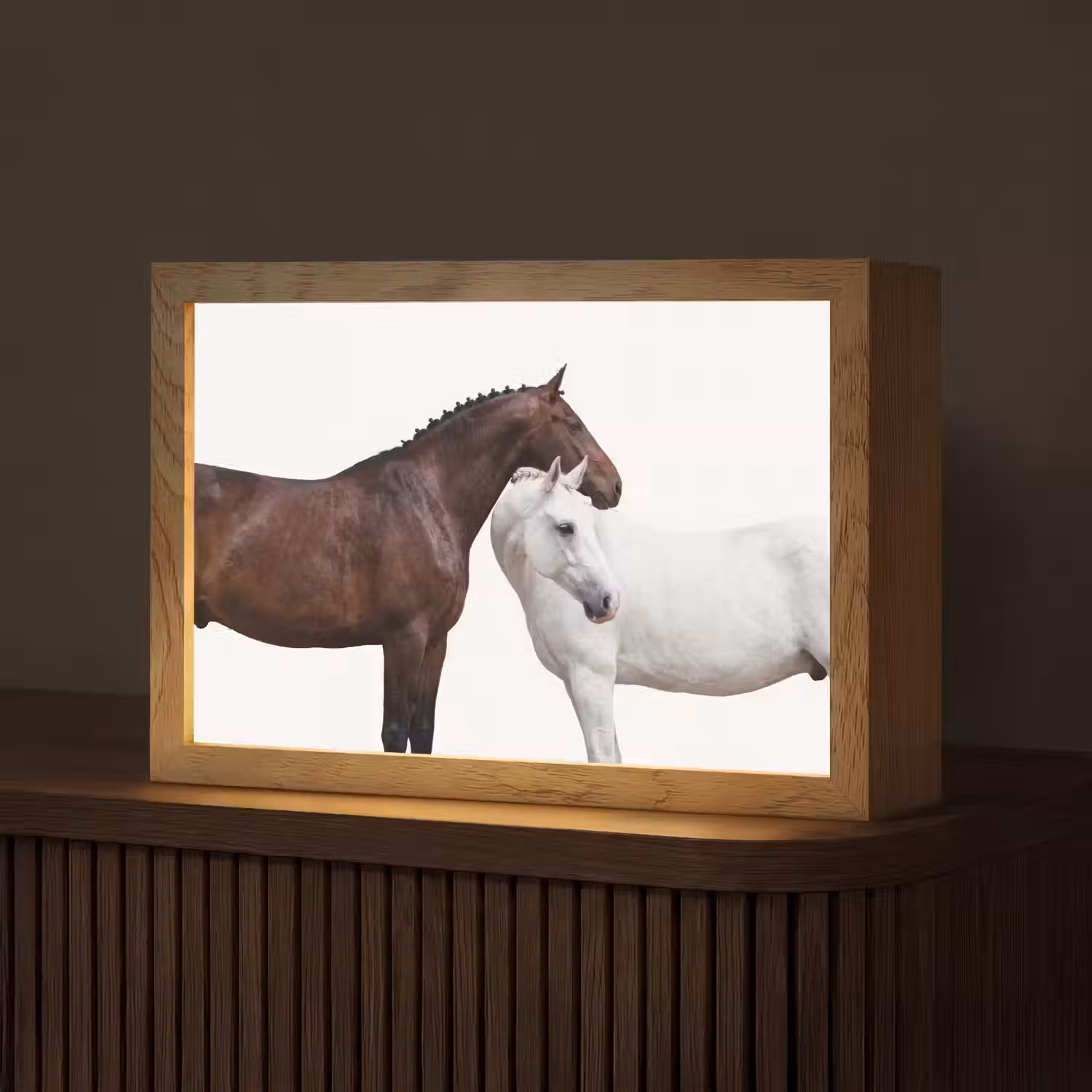 Paard - Modern - Balans Light Box met kabel (Tafellamp) klein -z3d_website