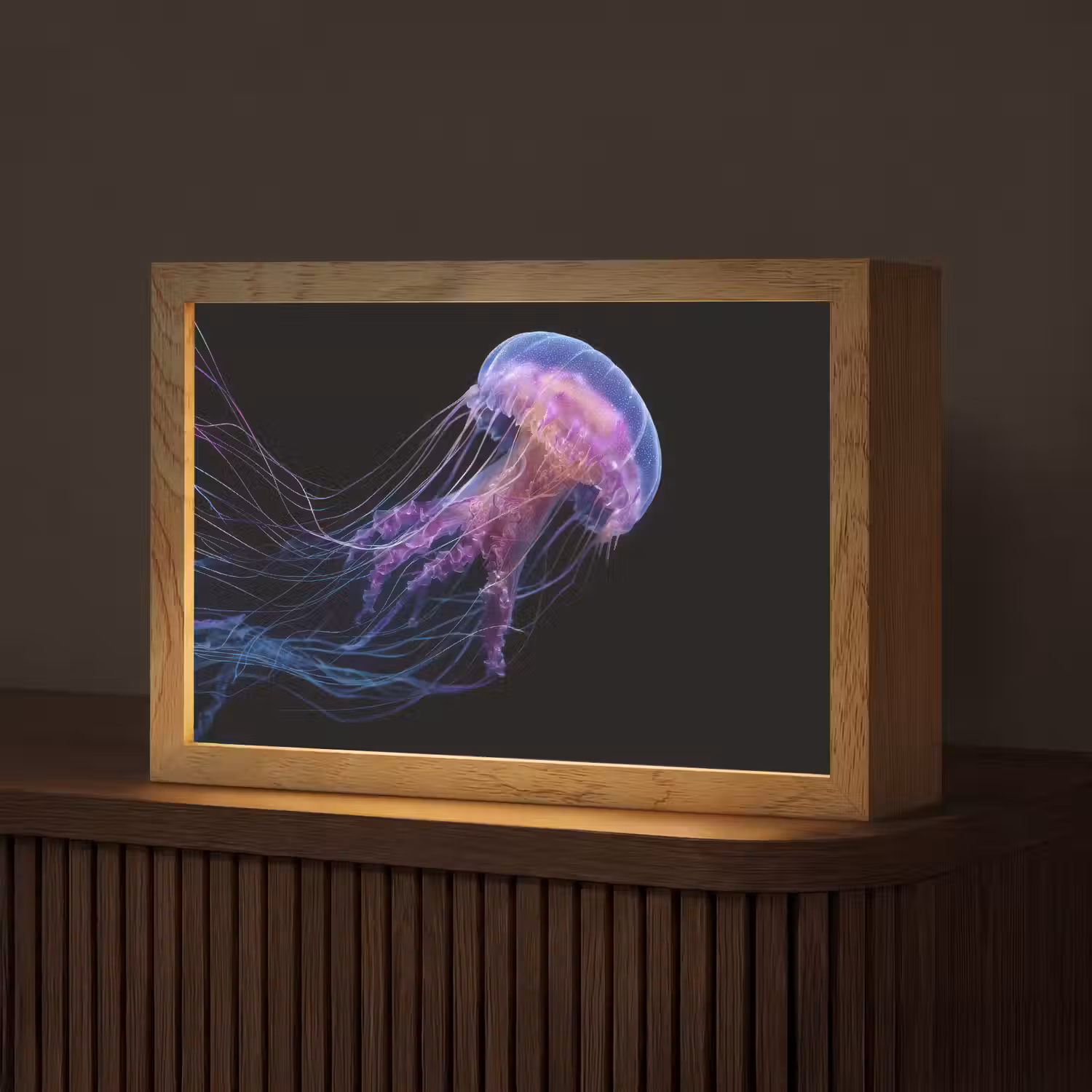 Kwal - Doorzichtig - Roze - Tentakels Light Box met kabel (Tafellamp) klein -z3d_website