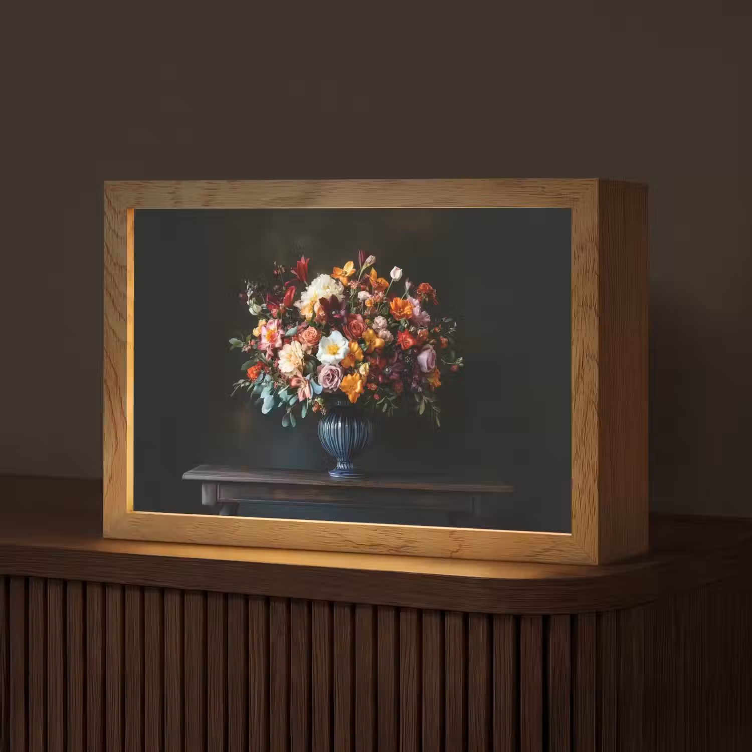 Groot - Bloemen - Vaas - Boeket Light Box met kabel (Tafellamp) klein -z3d_website