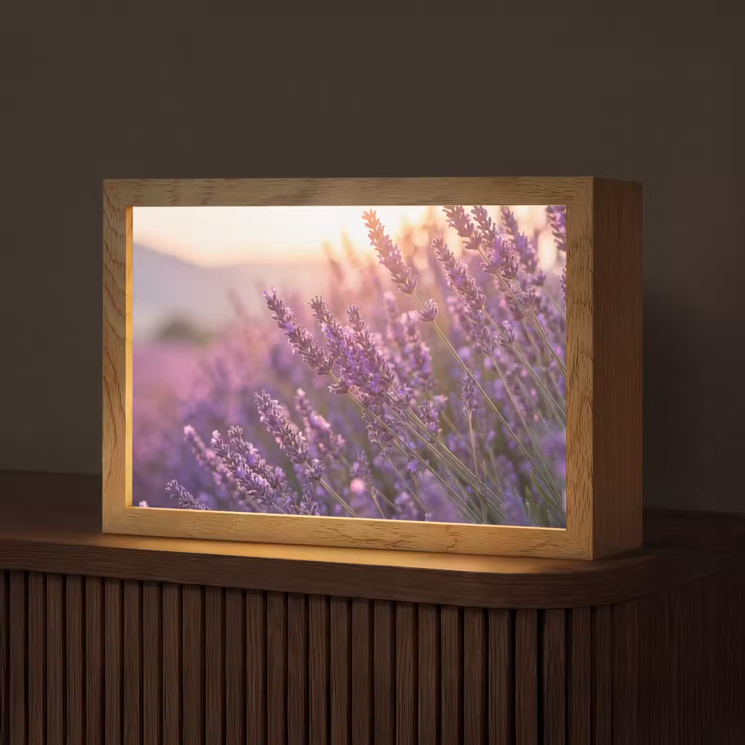 Lavendel - Paars - Zonlicht Light Box met kabel (Tafellamp) klein -z3d_website