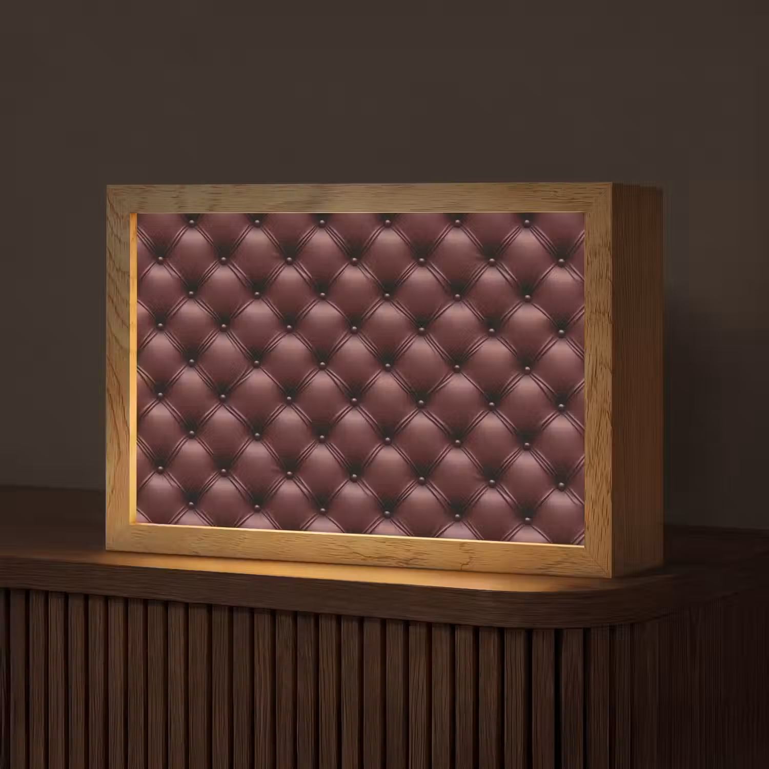 Leer - Patroon - Bordeaux Light Box met kabel (Tafellamp) klein 924 -z3d_website