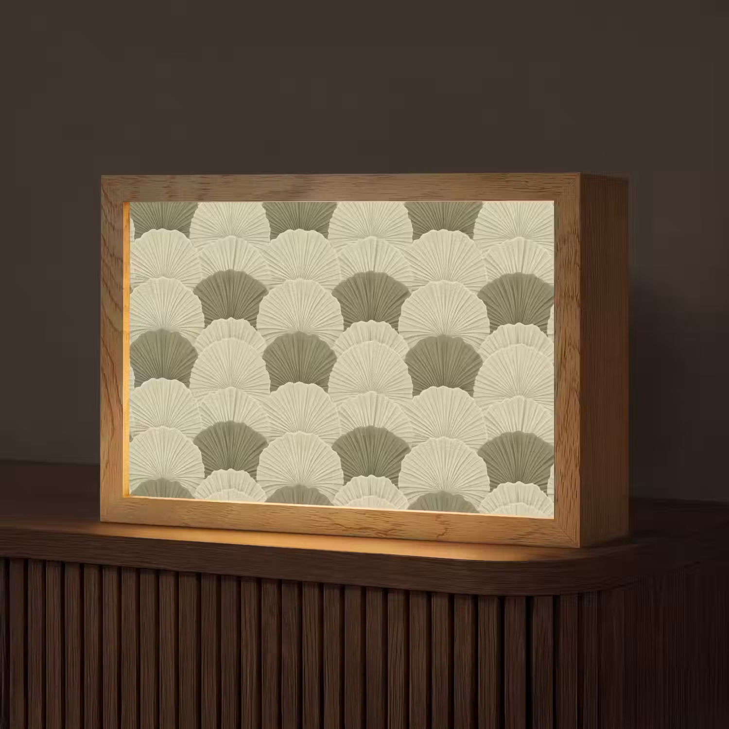 Bladeren - Structuur - Groen Light Box met kabel (Tafellamp) klein 924 -z3d_website