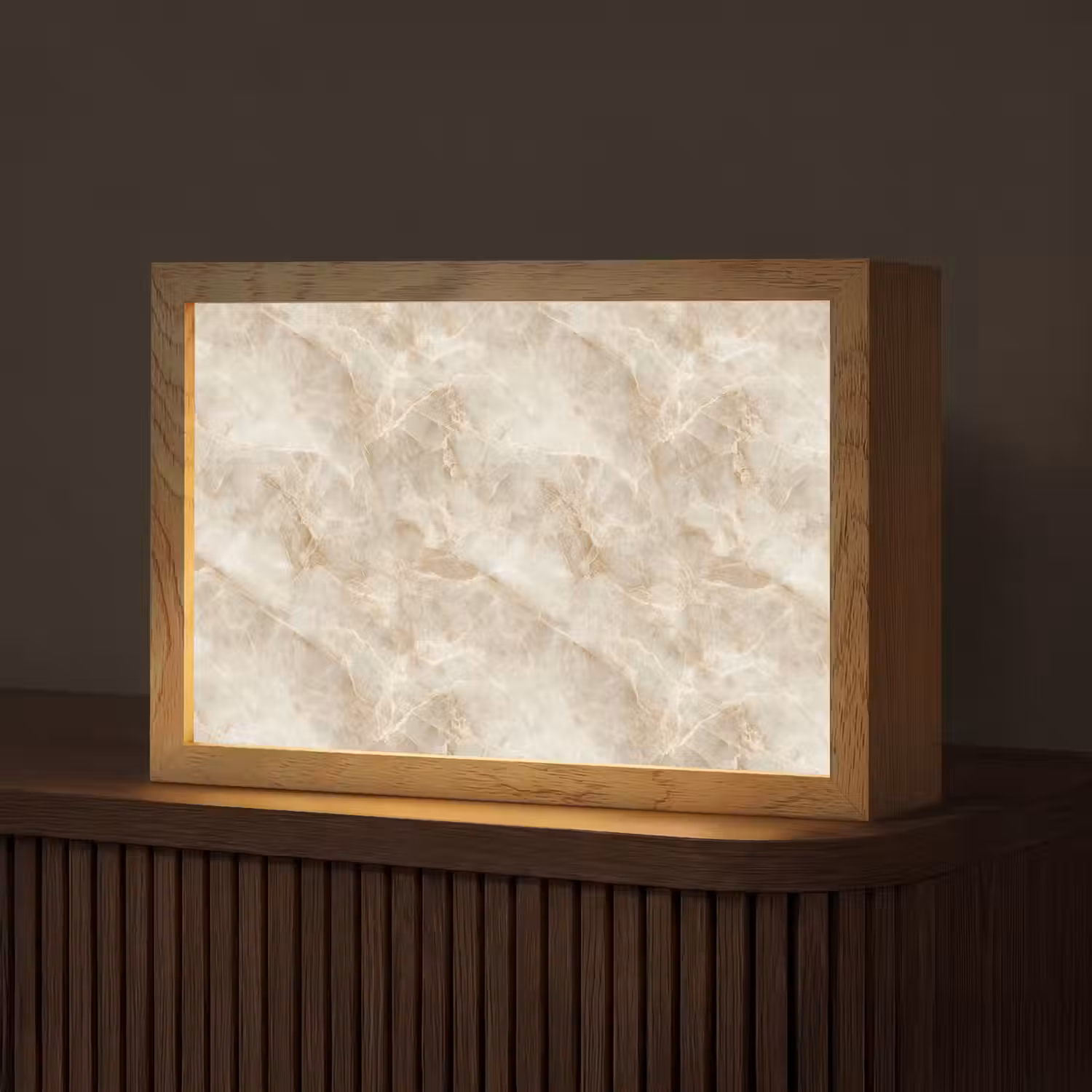 Lichtbeige - Onyx - Subtiel Light Box met kabel (Tafellamp) klein 924 -z3d_website