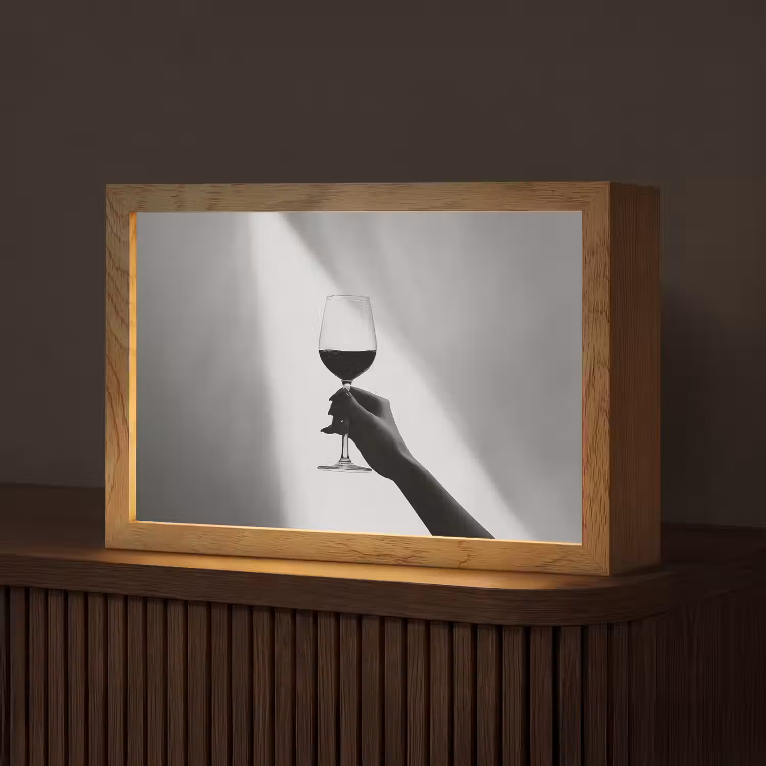 Lichtinval - Wijn - Rood - Glas Light Box met kabel (Tafellamp) klein -z3d_website