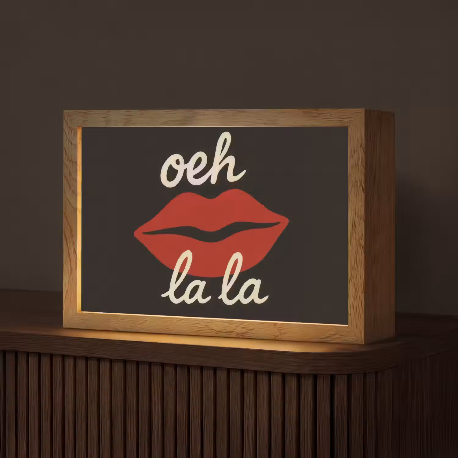 Lip - Rood - Quote Light Box met kabel (Tafellamp) klein -z3d_website