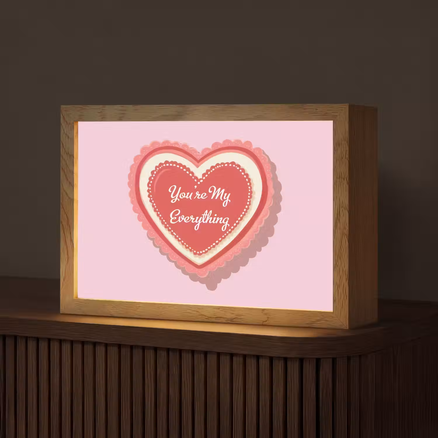 Liefde - Hart - Valentijn Light Box met kabel (Tafellamp) klein -z3d_website