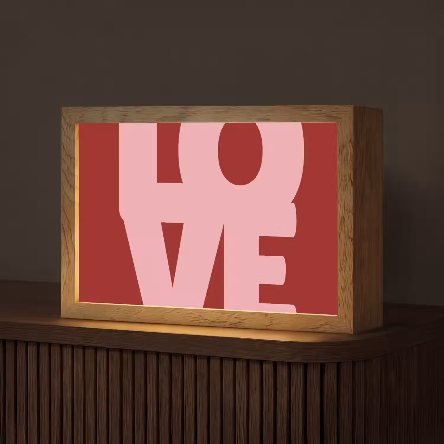 Love - Rood - Blokletters Light Box met kabel (Tafellamp) klein -z3d_website