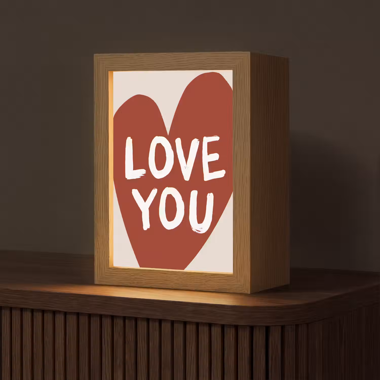 Loveyou - Hart - Rood Light Box met kabel (Tafellamp) klein -z3d_website