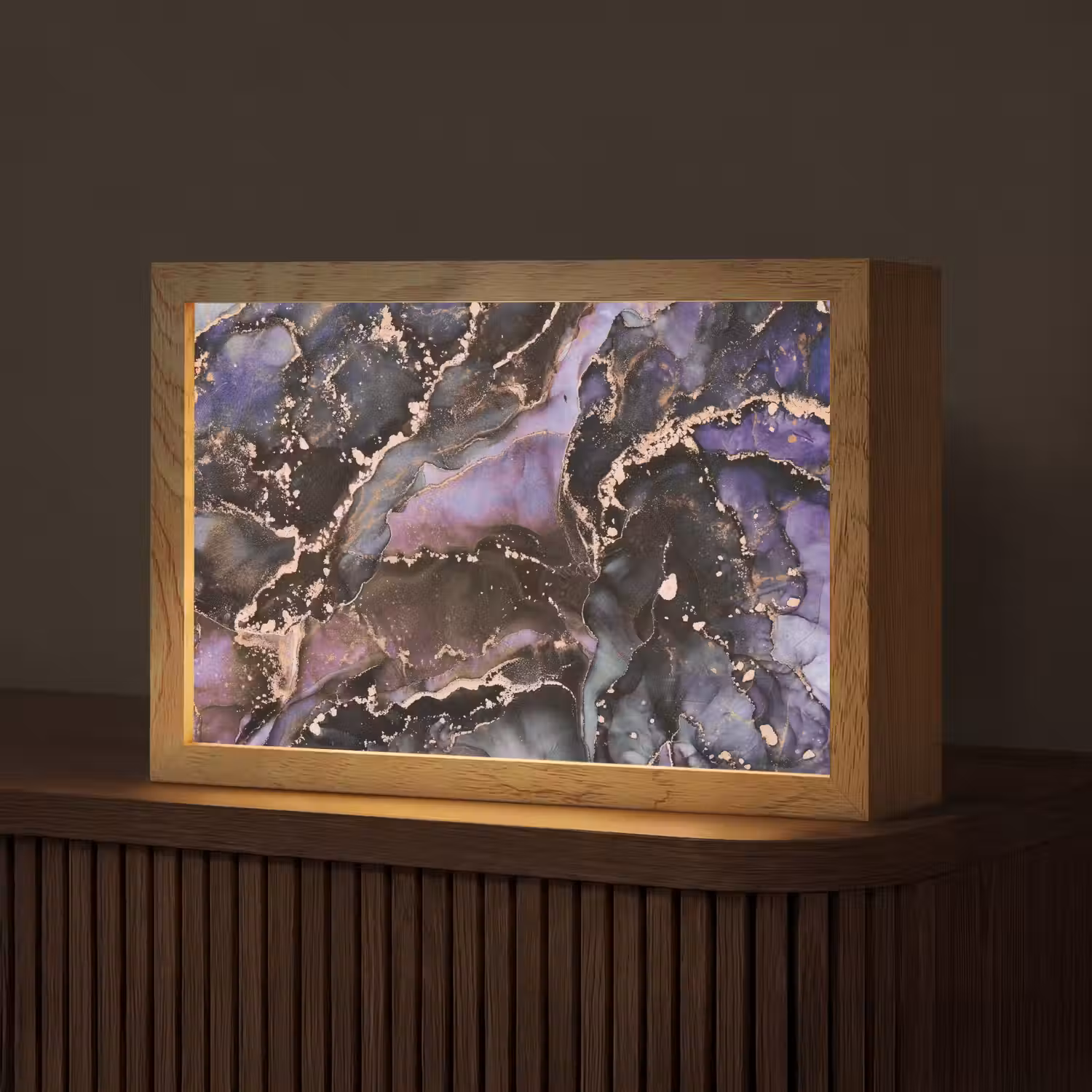 Marmer - Goud - Roze Light Box met kabel (Tafellamp) klein -z3d_website