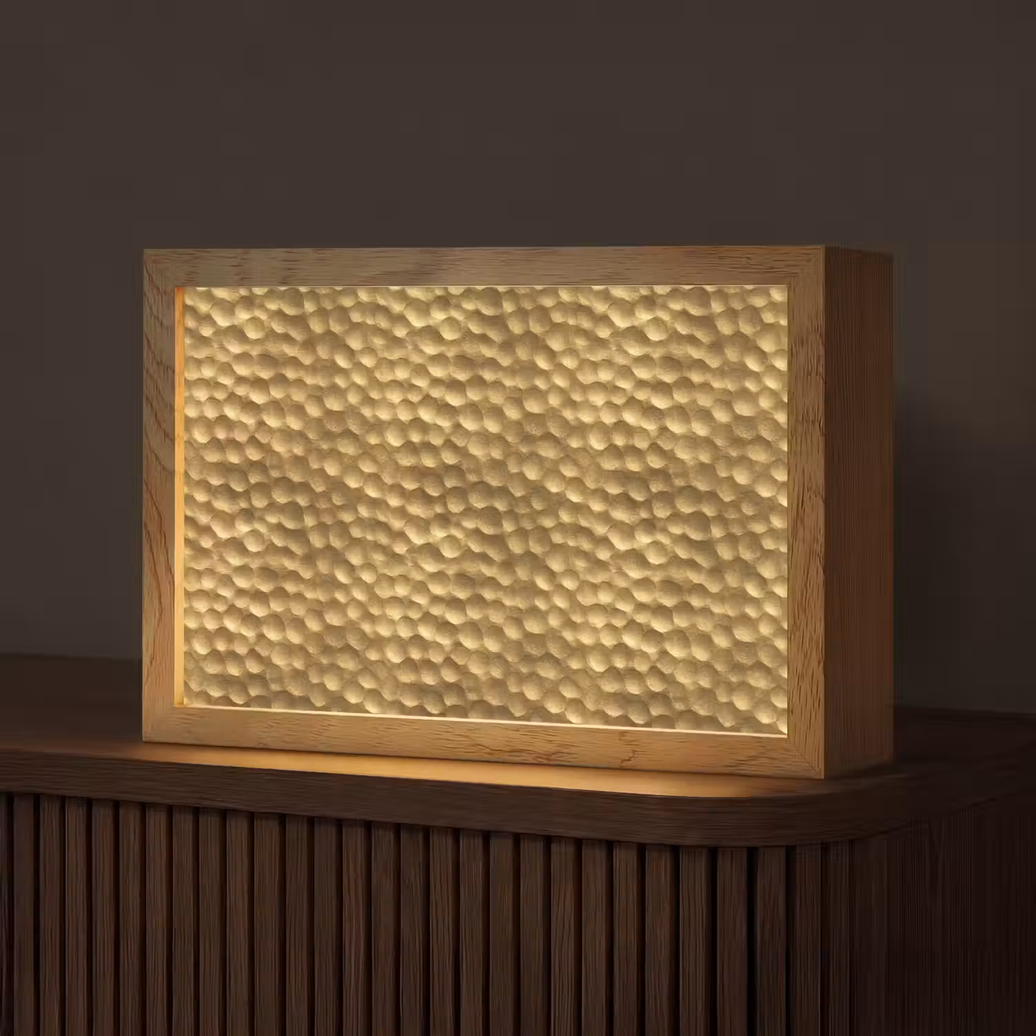 Metaal - Dynamisch - Goud Light Box met kabel (Tafellamp) klein 924 -z3d_website
