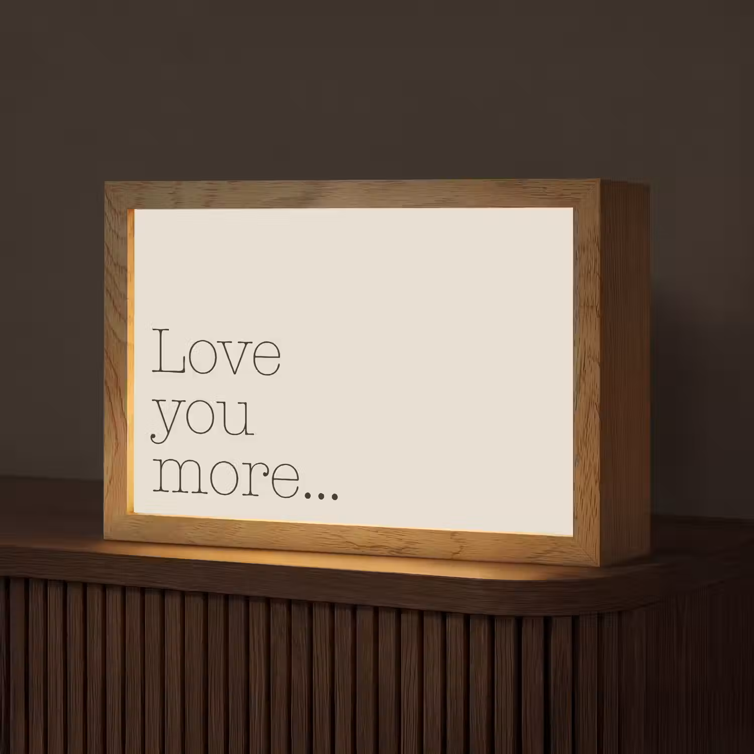 Minimalistisch - Love - Beige Light Box met kabel (Tafellamp) klein -z3d_website