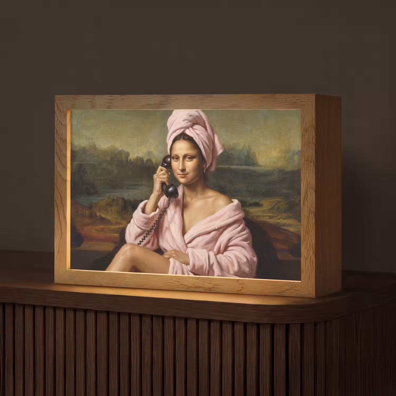 Mona - Klassiek - Roze Light Box met kabel (Tafellamp) klein -z3d_website