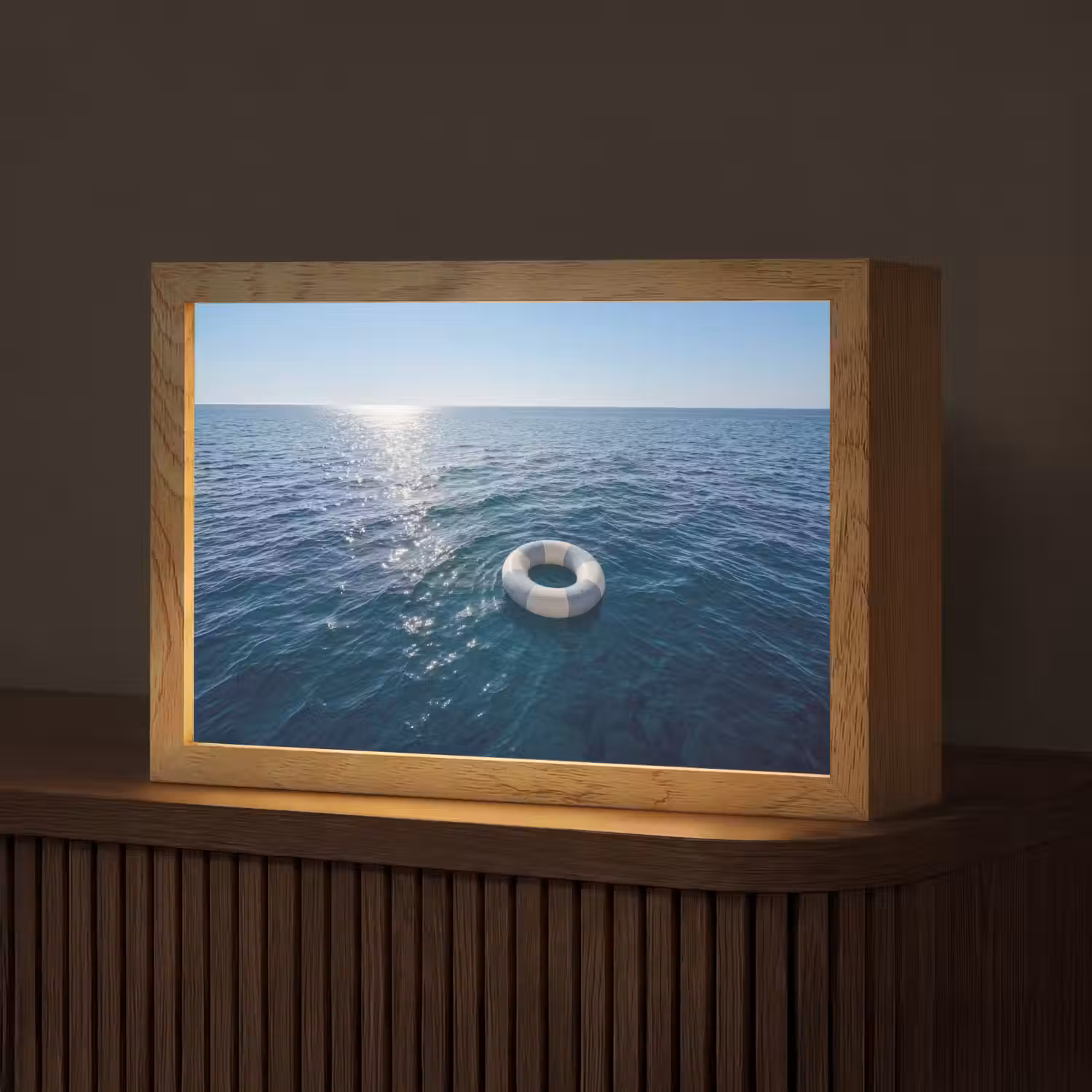 Oceaan - Zwemband - Horizon Light Box met kabel (Tafellamp) klein -z3d_website