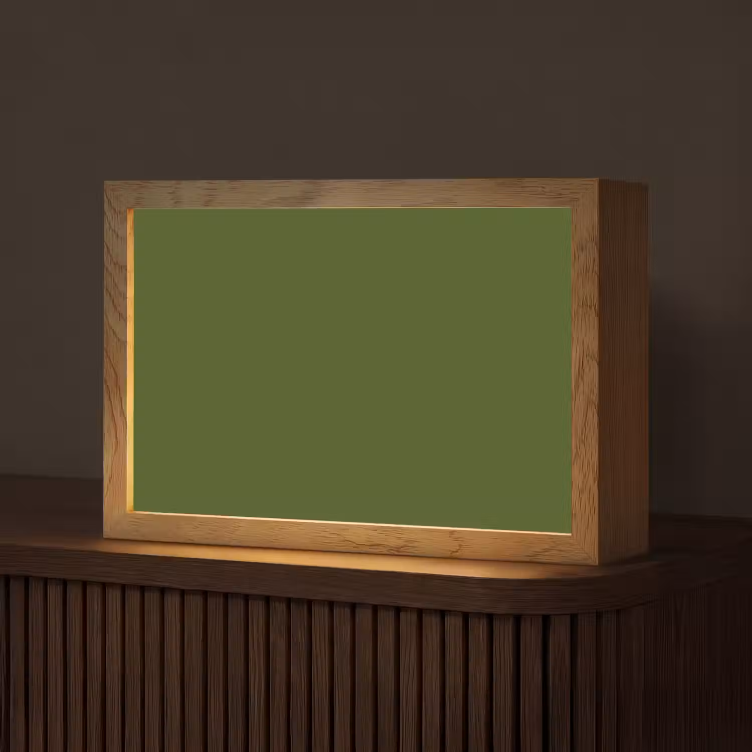 Olive - Drab - Groen Light Box met kabel (Tafellamp) klein 924 -z3d_website