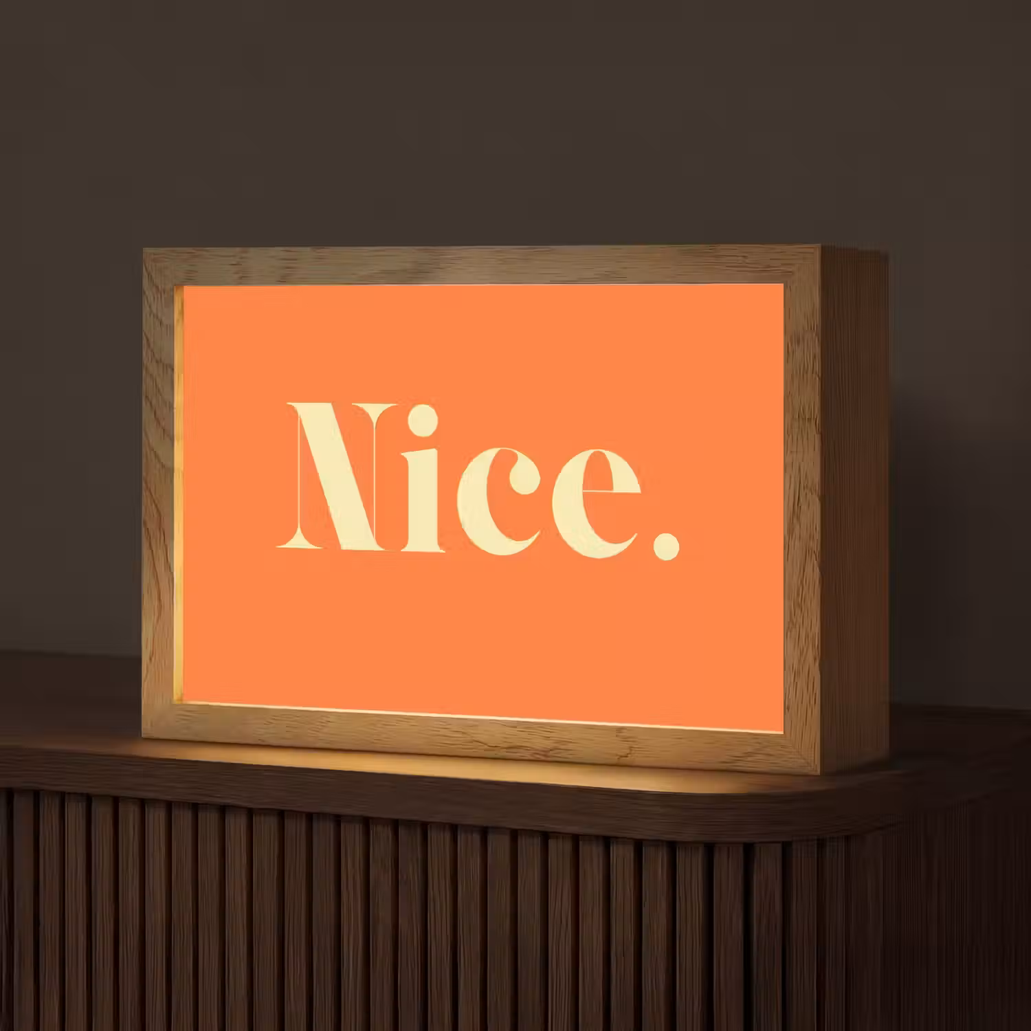 Oranje - Gebroken wit - Nice Light Box met kabel (Tafellamp) klein -z3d_website