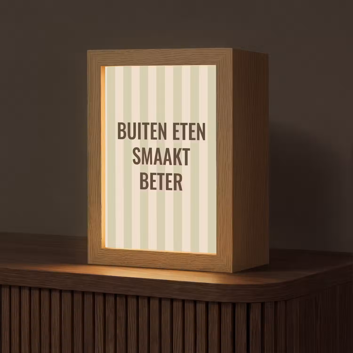 Buiten - Quote - Strepen - Zomer Light Box met kabel (Tafellamp) klein -z3d_website