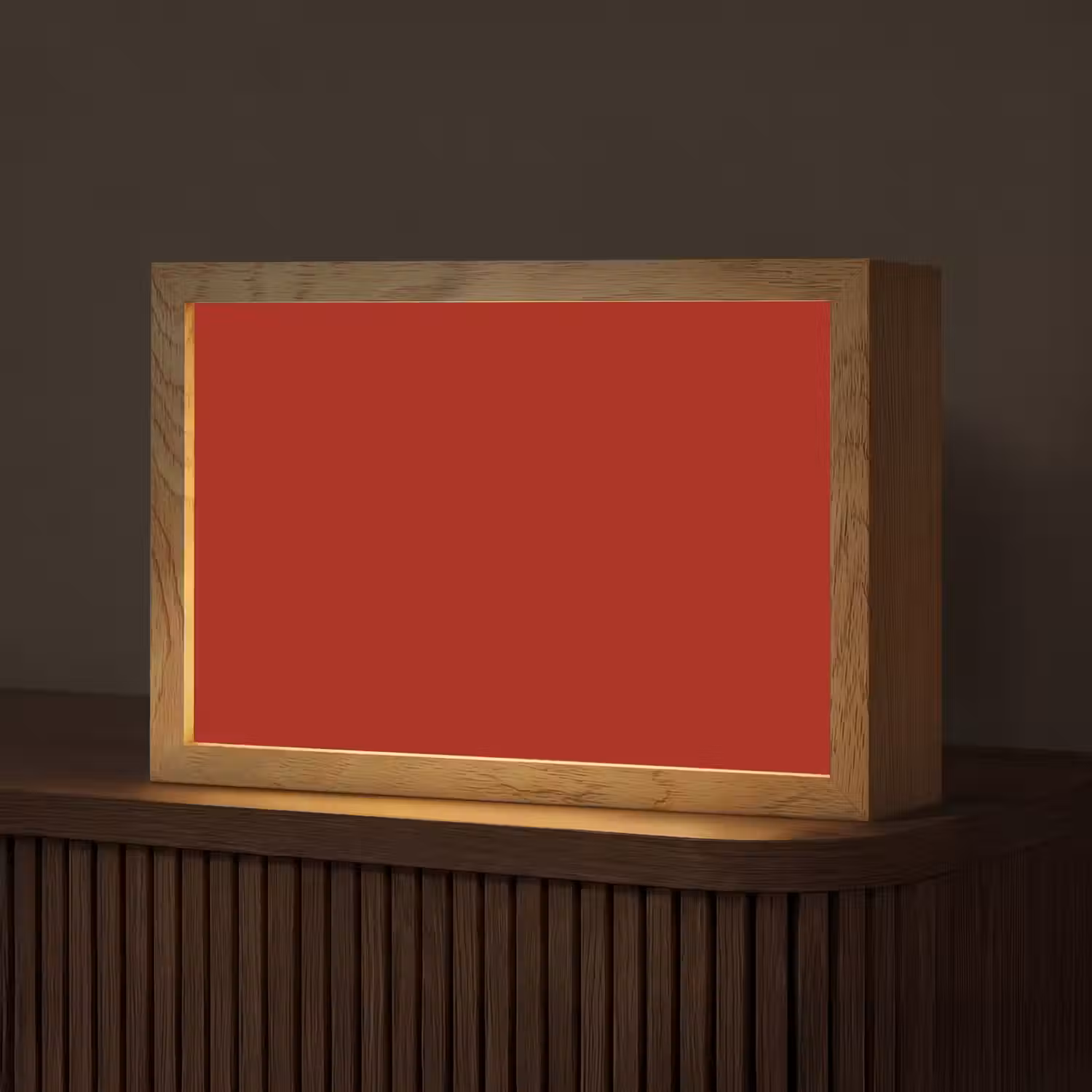 Oxblood - Maroon - Rood Light Box met kabel (Tafellamp) klein 924 -z3d_website