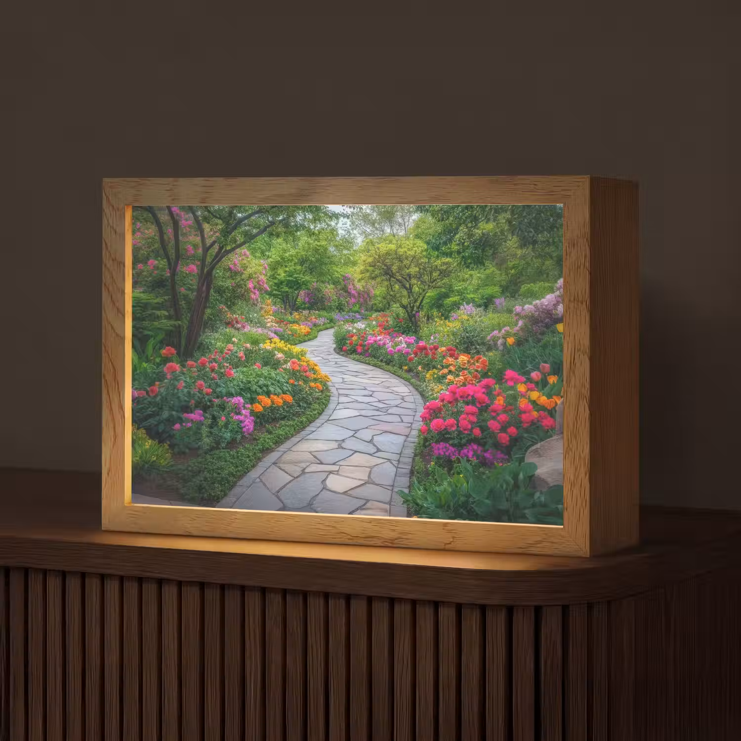 Park - Bloemen - Tuin Light Box met kabel (Tafellamp) klein -z3d_website