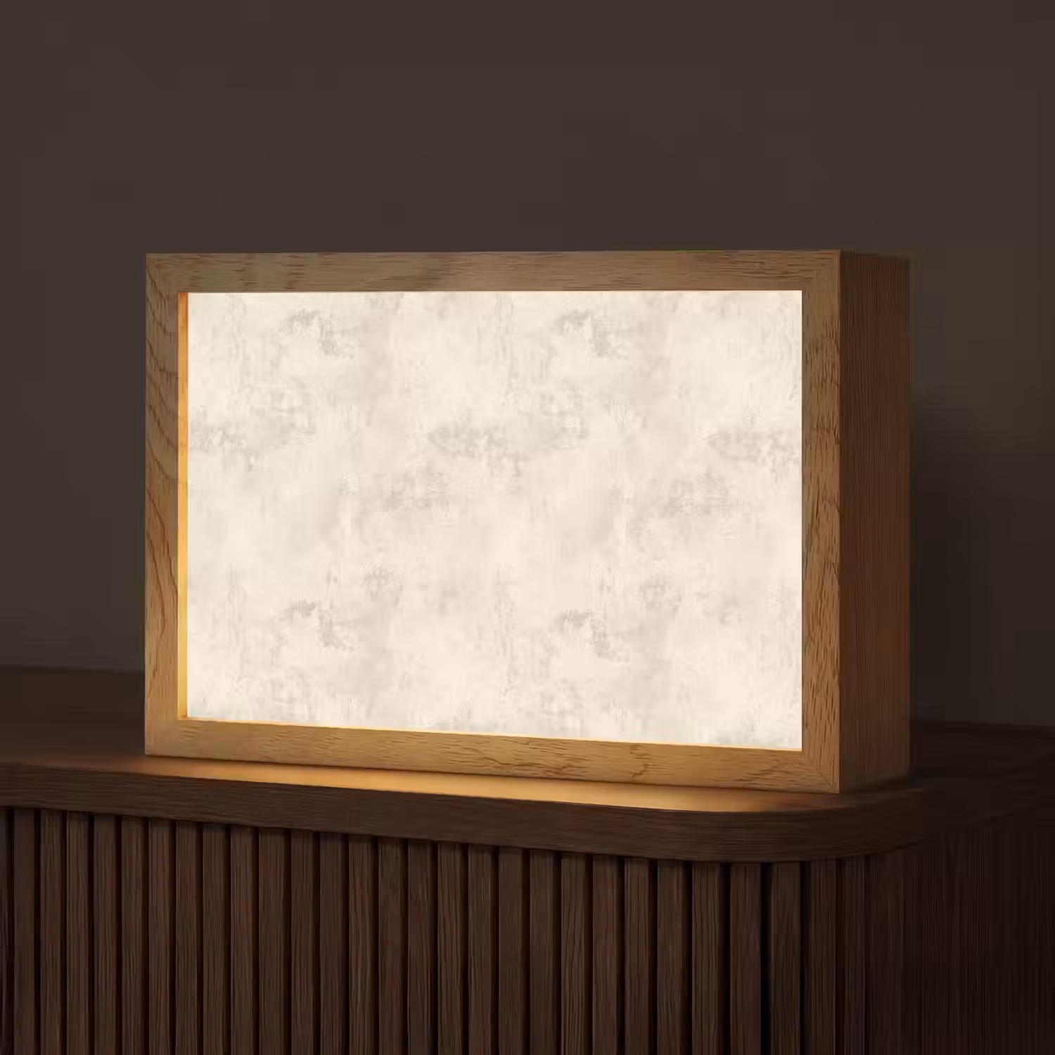 Patroon - Organisch - Beige Light Box met kabel (Tafellamp) klein 924 -z3d_website