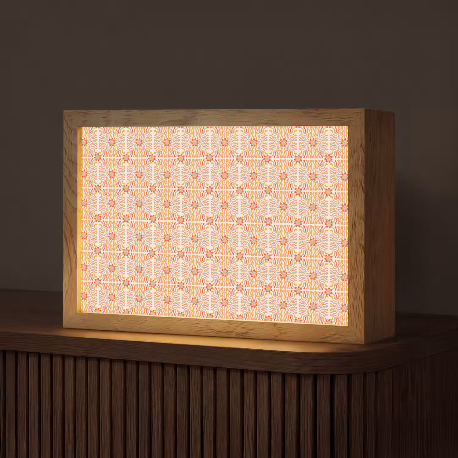 Patroon - Retro - Kleur Light Box met kabel (Tafellamp) klein 924 -z3d_website
