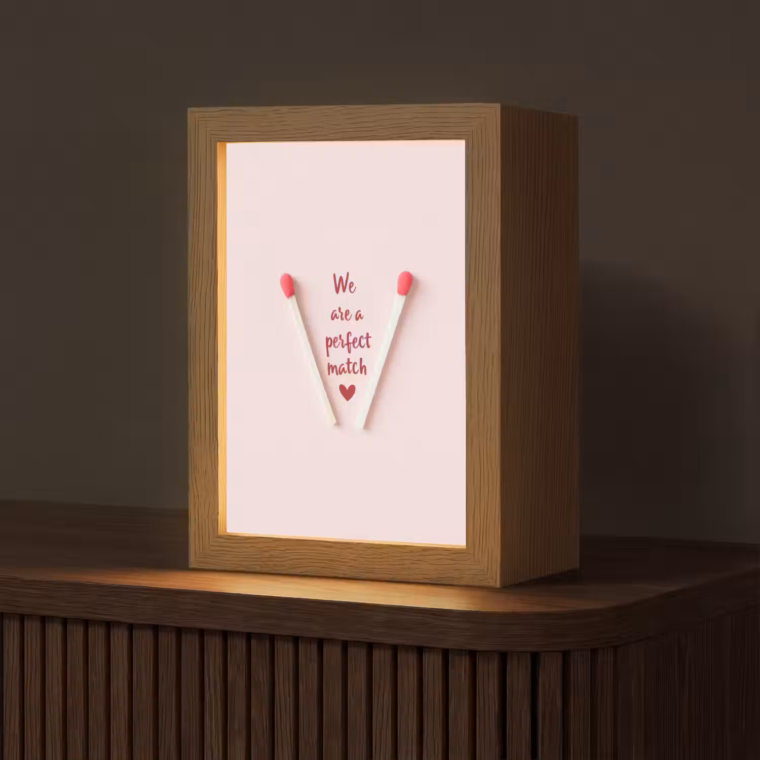 Perfect - Minimalistisch - Valentijn Light Box met kabel (Tafellamp) klein -z3d_website