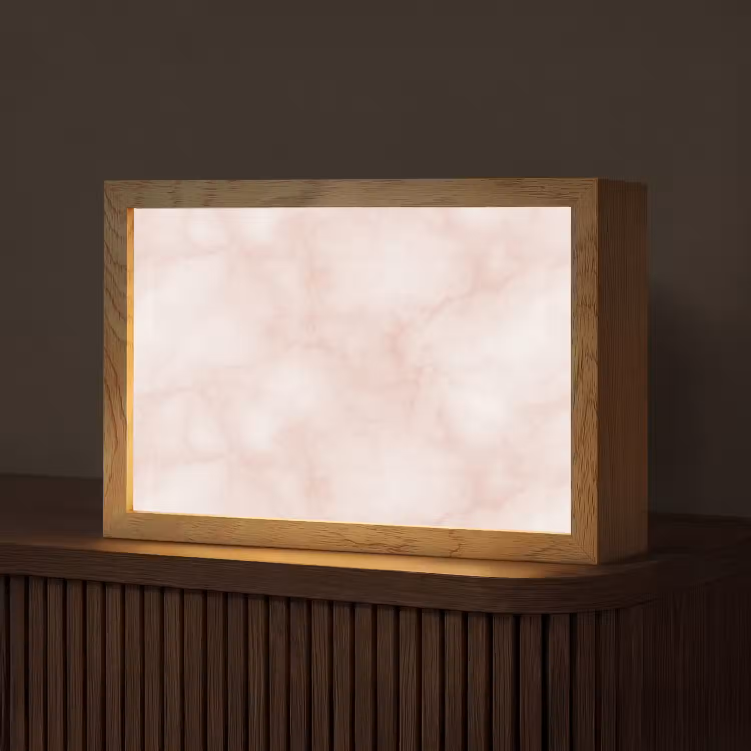 Roze - Marmer - Crème Light Box met kabel (Tafellamp) klein 924 -z3d_website