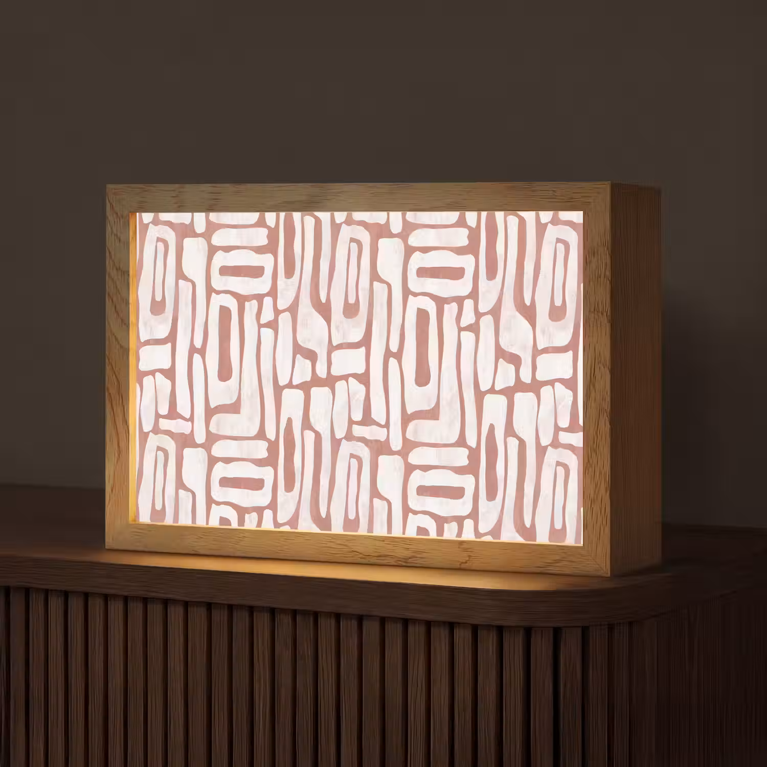 Roze - Wit - Organisch Light Box met kabel (Tafellamp) klein 924 -z3d_website