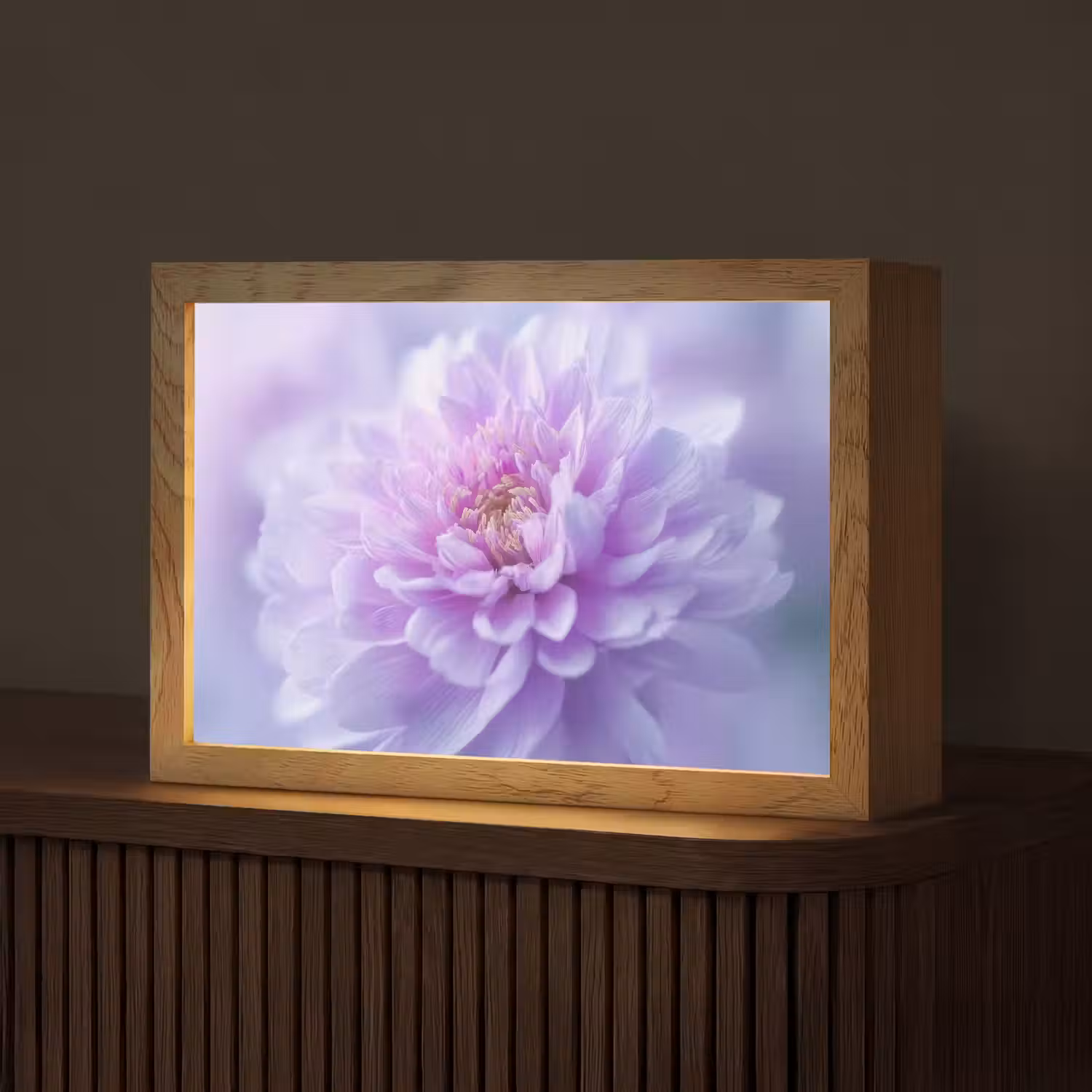 Paars - Dahlia - Dromerig Light Box met kabel (Tafellamp) klein -z3d_website