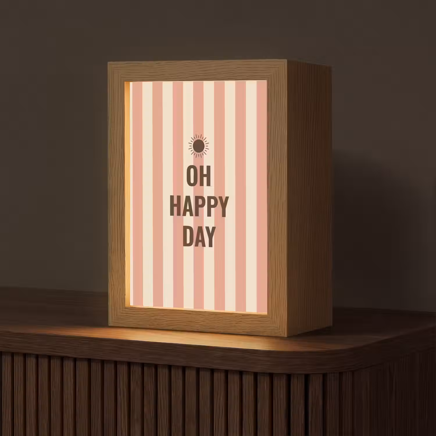Quote - Zomer - Strepen Light Box met kabel (Tafellamp) klein -z3d_website