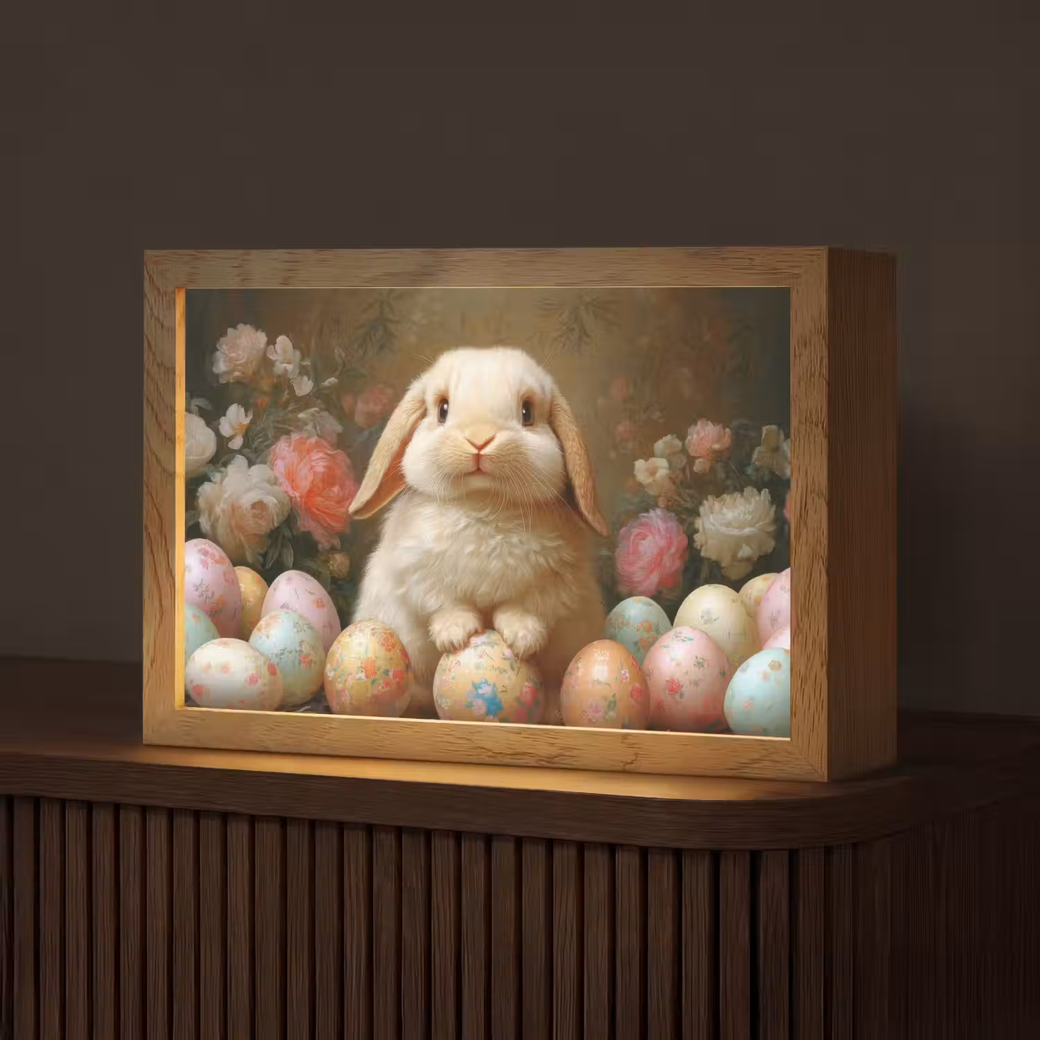 Konijn - Paaseieren - Stilleven Light Box met kabel (Tafellamp) klein -z3d_website