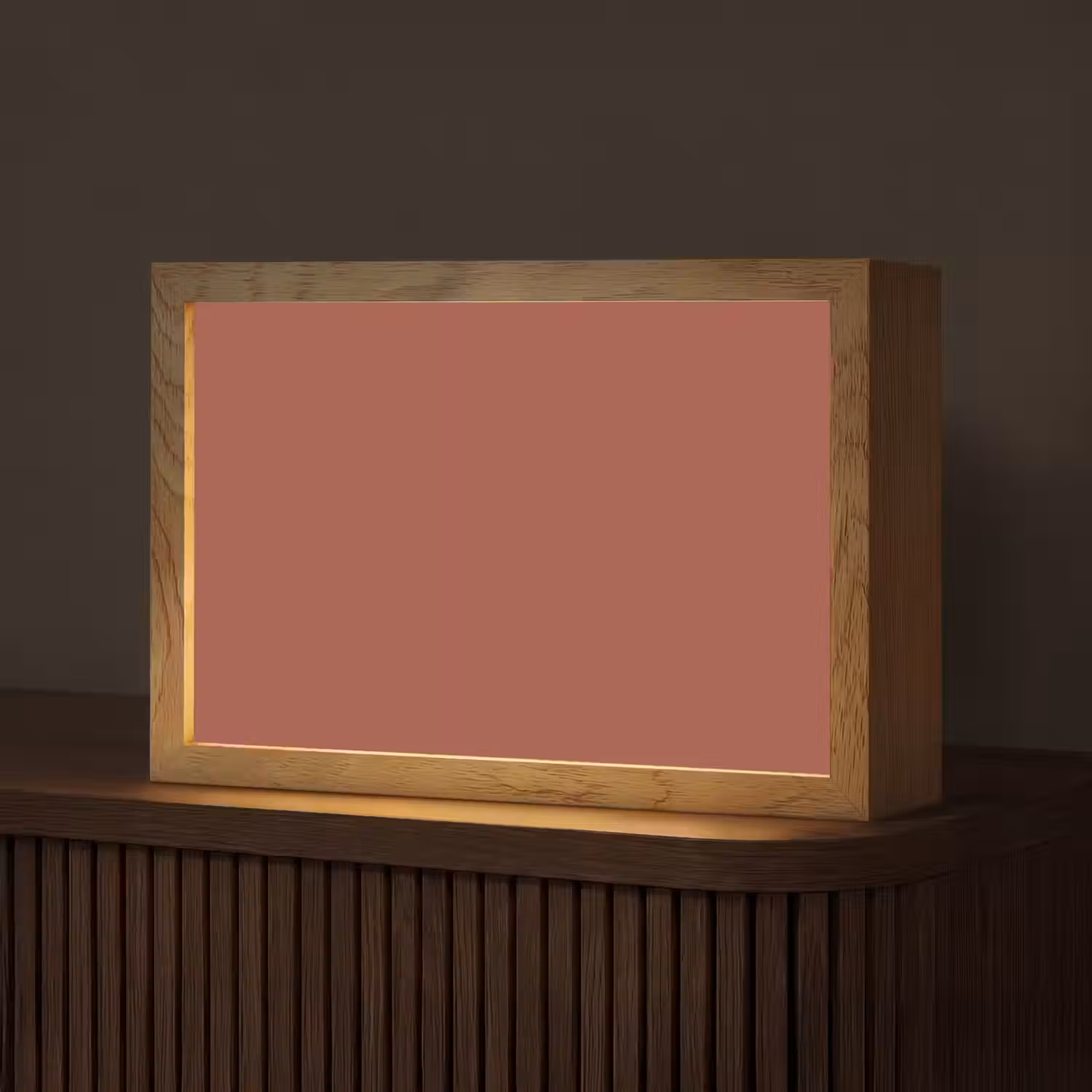 Rustic - Terracotta - Oranje Light Box met kabel (Tafellamp) klein 924 -z3d_website
