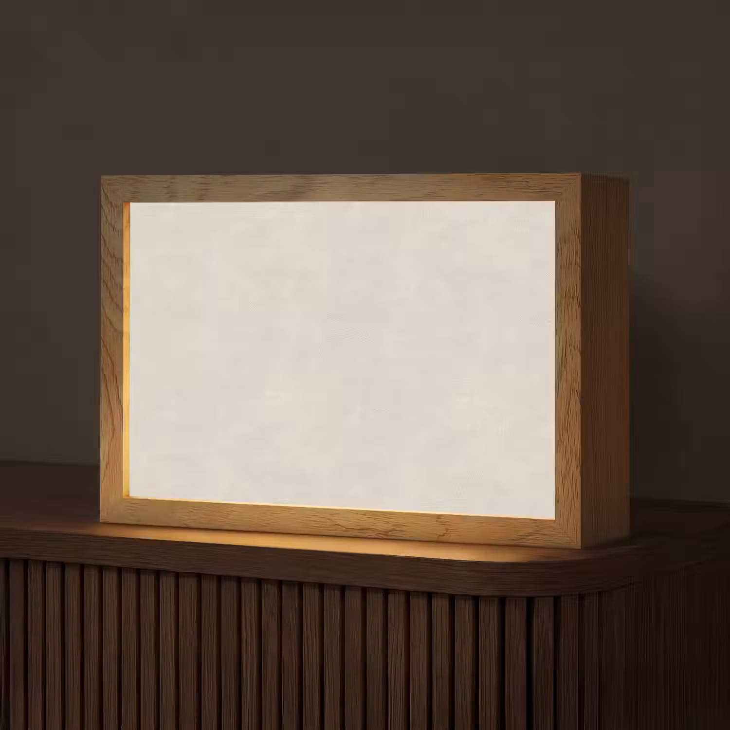 Zandkleurig - Modern - Egaal Light Box met kabel (Tafellamp) klein 924 -z3d_website