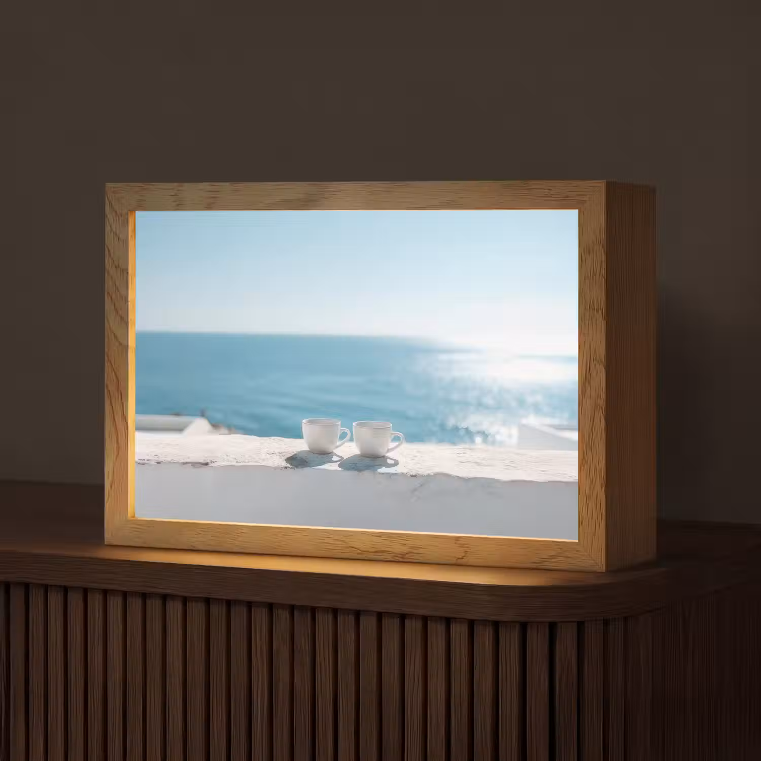 Zee - Koffiekopjes - Zomers Light Box met kabel (Tafellamp) klein -z3d_website