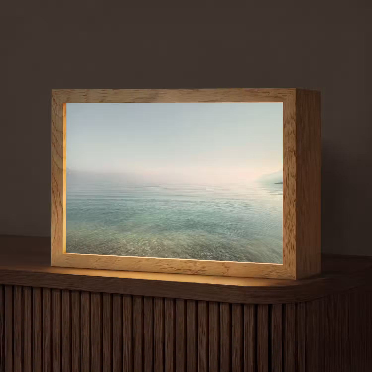 Zee - Horizon - Blauw - Mist Light Box met kabel (Tafellamp) klein -z3d_website