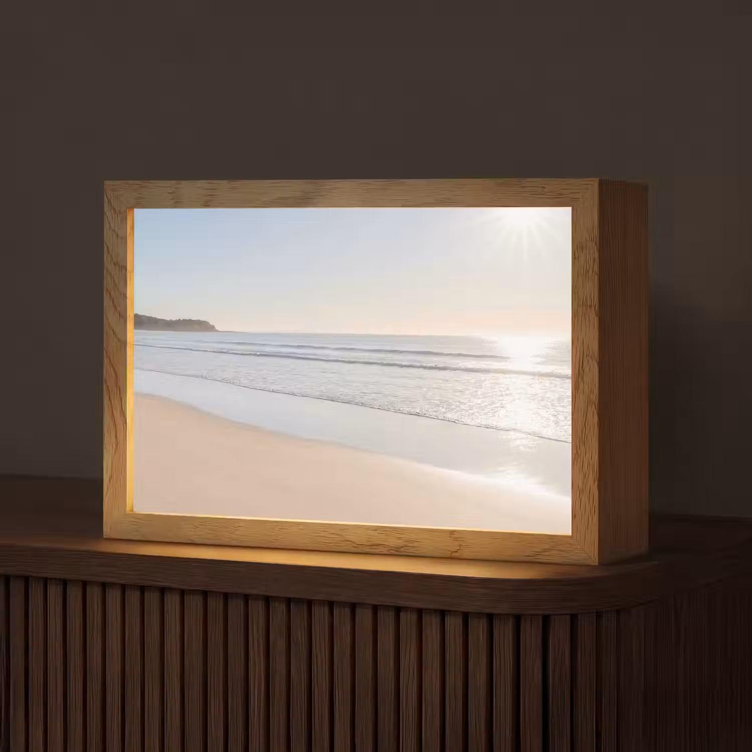 Zee - Zon - Zand Light Box met kabel (Tafellamp) klein -z3d_website