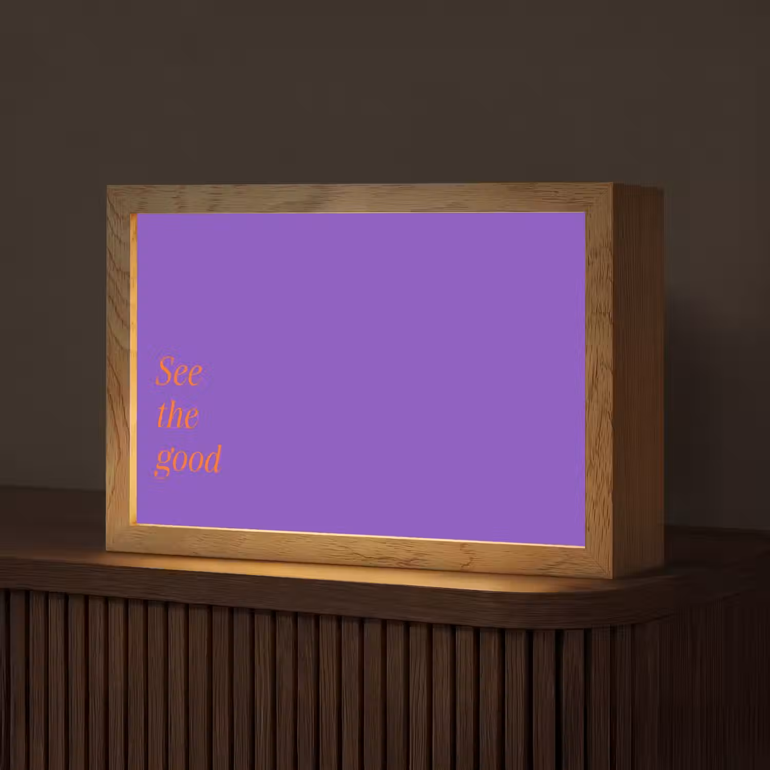 See the good - Oranje - Paars Light Box met kabel (Tafellamp) klein -z3d_website