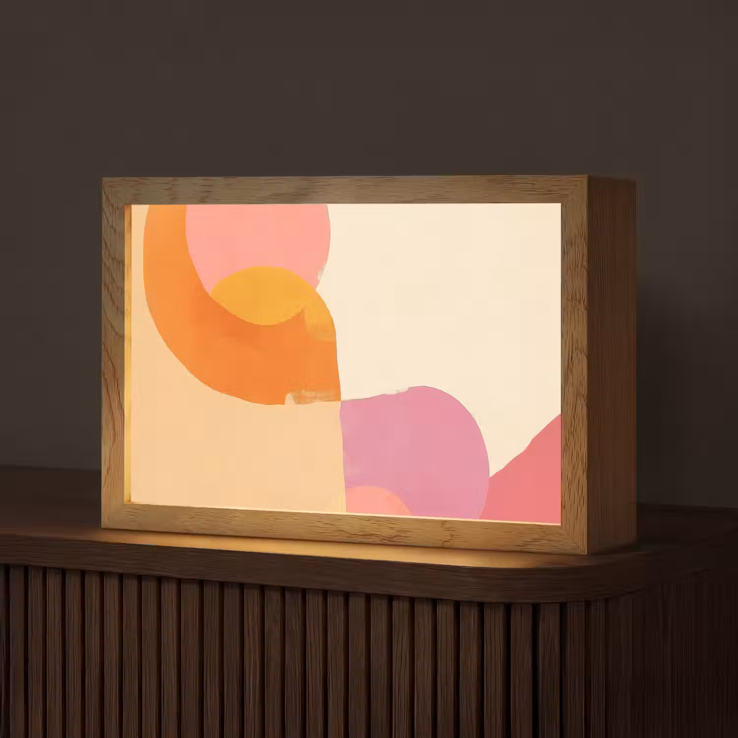 Vormen - Abstract - Kleurrijk Light Box met kabel (Tafellamp) klein -z3d_website