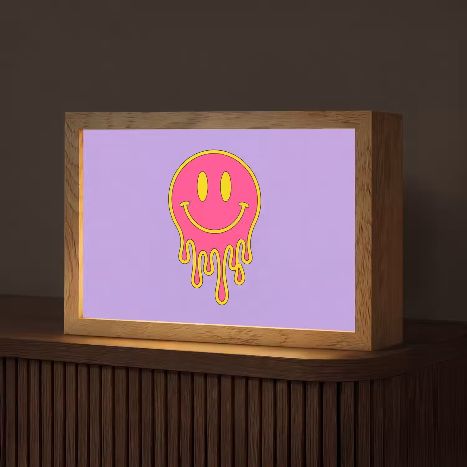 Smiley - Drip - Neon Light Box met kabel (Tafellamp) klein -z3d_website