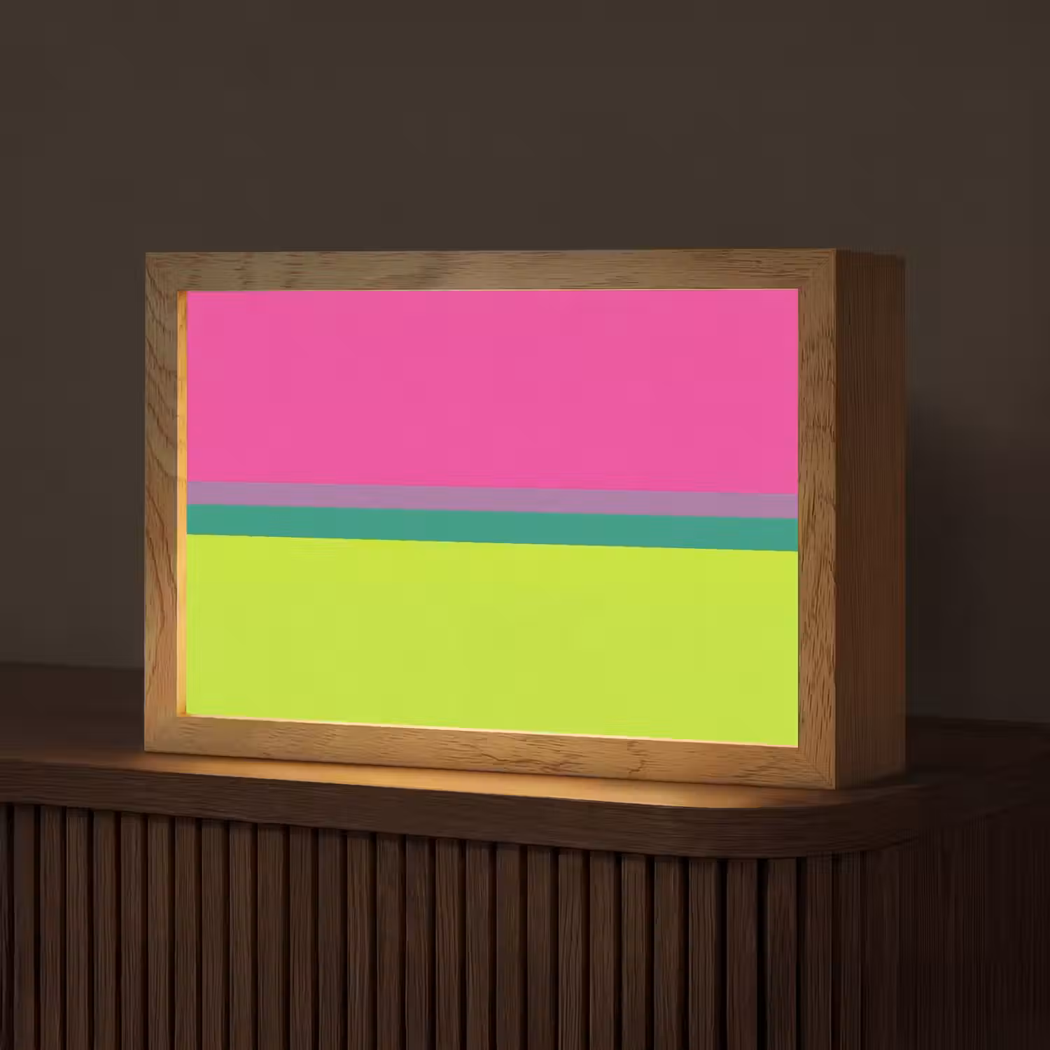 Strepen - Modern - Kleurrijk Light Box met kabel (Tafellamp) klein -z3d_website