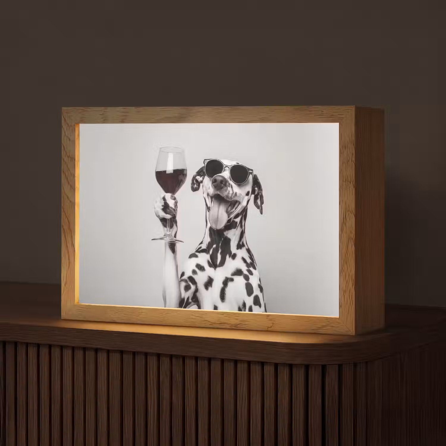 Zonnebril - Dalmatiër - Wijnglas - Tong Light Box met kabel (Tafellamp) klein -z3d_website